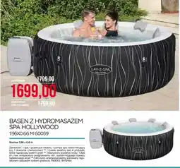 Abra Basen z hydromasażem SPA Hollywood 1.96x0.66m 60059 oferta