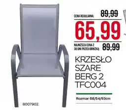 Abra Krzesło szare Berg 2 TFC004 oferta
