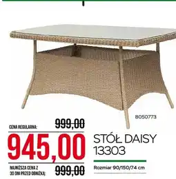 Abra Stół Daisy 13303 90/150/74cm oferta