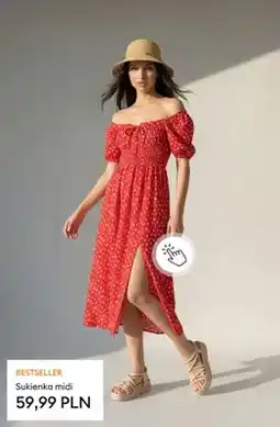 Sinsay Sukienka midi oferta