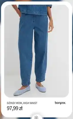 BonPrix Dżinsy mom high waist bonprix oferta