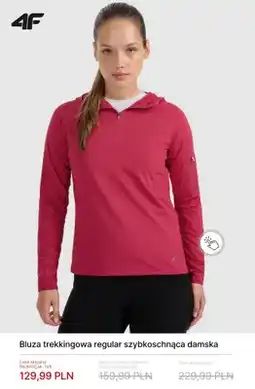 4F Bluza trekkingowa regular szybkoschnąca damska 4F oferta