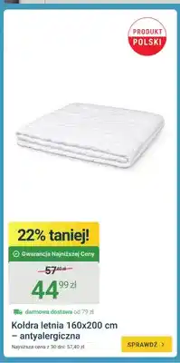 ERLI Kołdra letnia antyalergiczna oferta