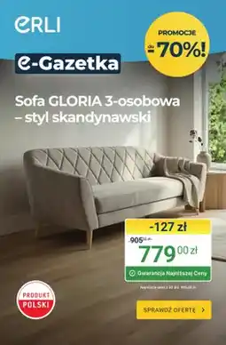ERLI Sofa gloria 3-osobowa oferta