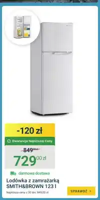 ERLI SMITH&BROWN Lodówka z zamrażarką oferta