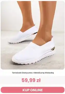 Renee Tenisówki elastyczne z metaliczną wstawką oferta