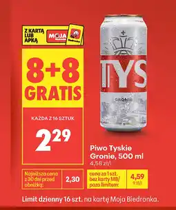Biedronka Piwo Tyskie oferta