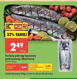 Biedronka Pstrąg tęczowy Marinero oferta