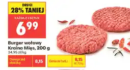 Biedronka Kraina Mięs Burger wołowy oferta
