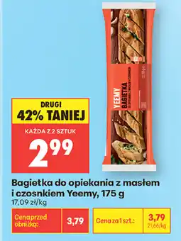 Biedronka Yeemy Bagietka do opiekania z masłem i czosnkiem oferta