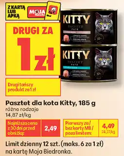 Biedronka Kitty Pasztet dla kota oferta