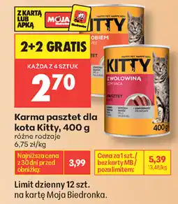 Biedronka Kitty Karma pasztet dla kota oferta