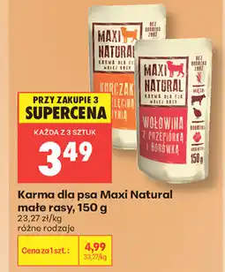 Biedronka Maxi Natural Karma dla psa małe rasy oferta