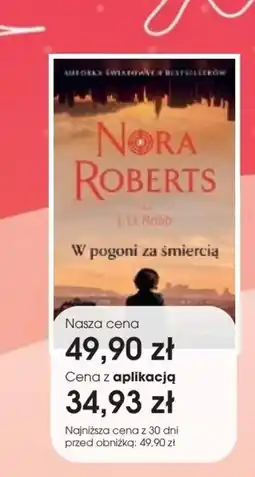 Świat Książki Nora Roberts W pogoni za śmiercią oferta