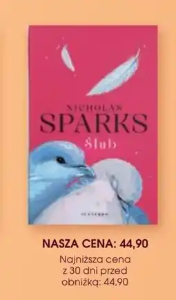 Świat Książki Nicholas Sparks Ślub oferta
