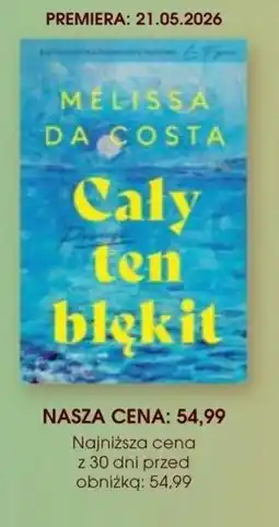 Świat Książki Melissa Da Costa Cały ten błękit oferta