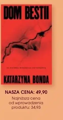 Świat Książki Katarzyna Bonda Dom bestii oferta
