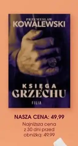 Świat Książki Przemysław Kowalewski Księga grzechu oferta