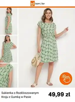Born2be Sukienka o rozkloszowanym kroju z gumką w pasie born2be oferta