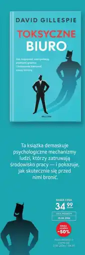 Świat Książki Bellona David Gillespie Toksyczne biuro oferta