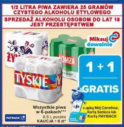 Carrefour Wszystkie piwa w 6-pakach oferta