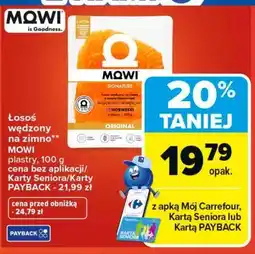 Carrefour Łosoś wędzony na zimno Mowi oferta