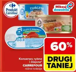 Carrefour Konserwy rybne i mięsne CARREFOUR oferta