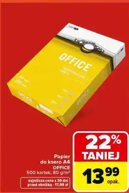 Carrefour Papier do ksero A4 OFFICE oferta