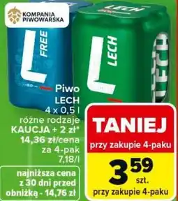 Carrefour Piwo Lech oferta