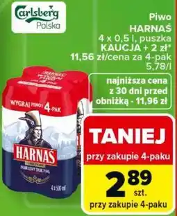 Carrefour Piwo Harnaś oferta