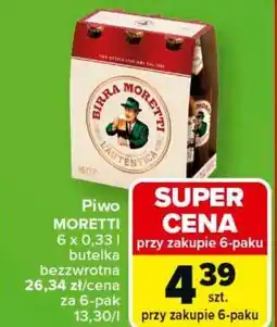 Carrefour Piwo Birra Moretti L'Autentica oferta