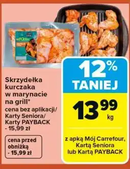 Carrefour Skrzydełka kurczaka w marynacie na grill oferta