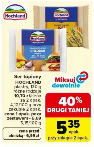 Carrefour Ser topiony HOCHLAND plastry oferta