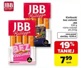 Carrefour Kiełbaski bez osłonki JBB oferta