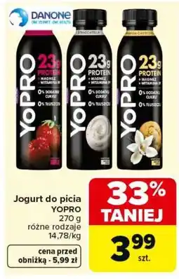 Carrefour Jogurt do picia Yopro oferta