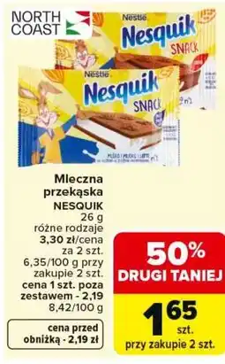 Carrefour Mleczna przekąska Nesquik oferta