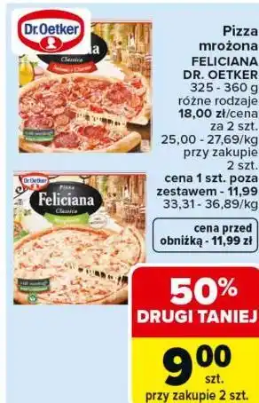 Carrefour Pizza mrożona Feliciana Dr. Oetker oferta