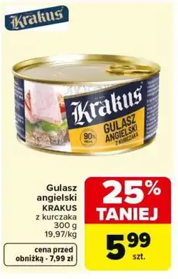 Carrefour Gulasz angielski KRAKUS z kurczaka oferta