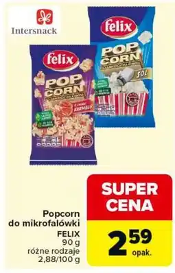 Carrefour Popcorn do mikrofalówki FELIX oferta
