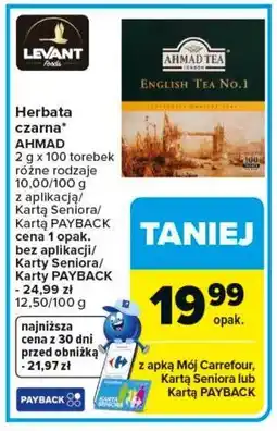 Carrefour Herbata czarna Ahmad Tea English No. 1 oferta