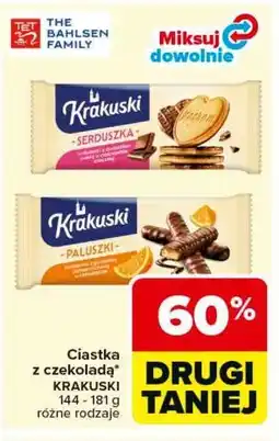 Carrefour Ciastka z czekoladą KRAKUSKI oferta