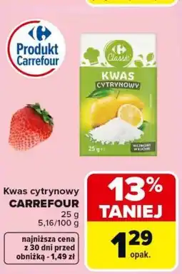 Carrefour Kwas cytrynowy CARREFOUR oferta