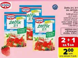 Carrefour Żelfix 2:1, 3:1 DR. OETKER oferta