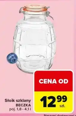 Carrefour Słoik szklany BECZKA oferta