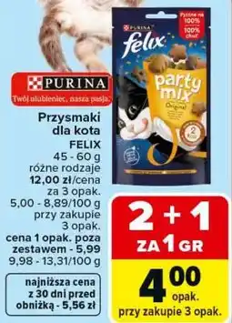 Carrefour Przysmaki dla kota FELIX oferta