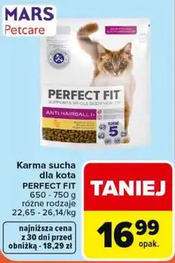 Carrefour Karma sucha dla kota PERFECT FIT oferta