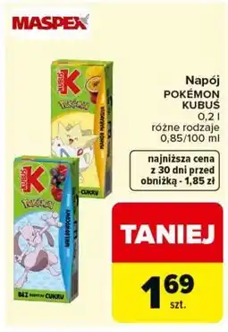 Carrefour Napój Pokémon Kubuś oferta