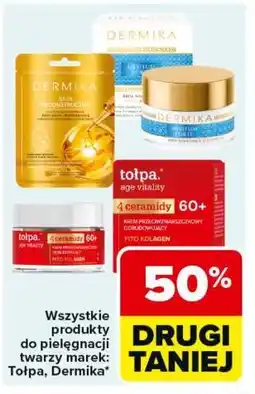 Carrefour Wszystkie produkty do pielęgnacji twarzy marek: Tołpa, Dermika oferta