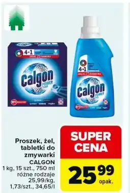 Carrefour Proszek, żel, tabletki do zmywarki Calgon oferta