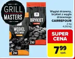 Carrefour Węgiel drzewny, brykiet z węgla drzewnego CARREFOUR oferta